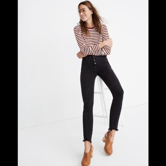 high rise skinny jeans tall